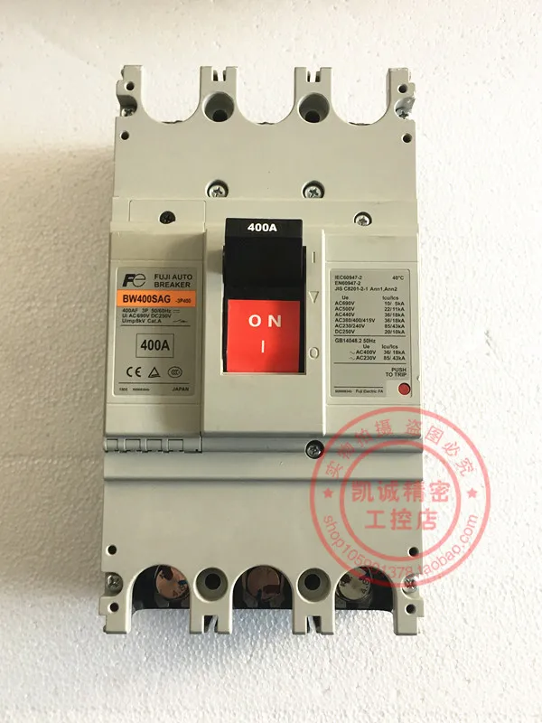 Original Fuji Circuit Breaker Air Switch BW400SAG 3P 400A In Stock Genuine BW400SAG