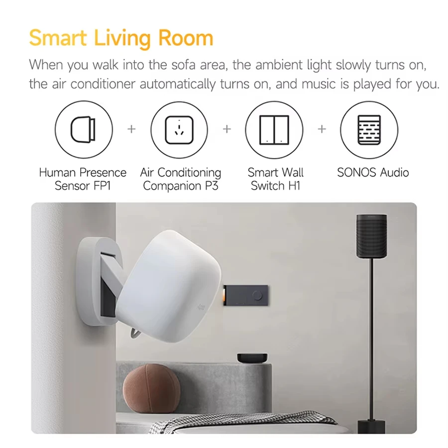 Aqara FP1 human presence sensor smart human body exists detector ZigBee 3.0 smart home for Aqara home Homekit APP - view 6