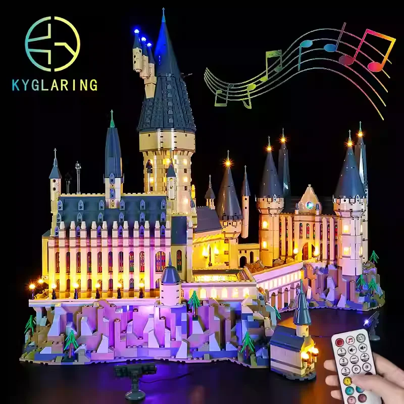 Juego de luces LED creativas compatibles con Lego 71043, modelo de juguete del Castillo de Hogwarts de Harry Potter, lámpara decorativa, regalo (solo luz, SIN bloques)
