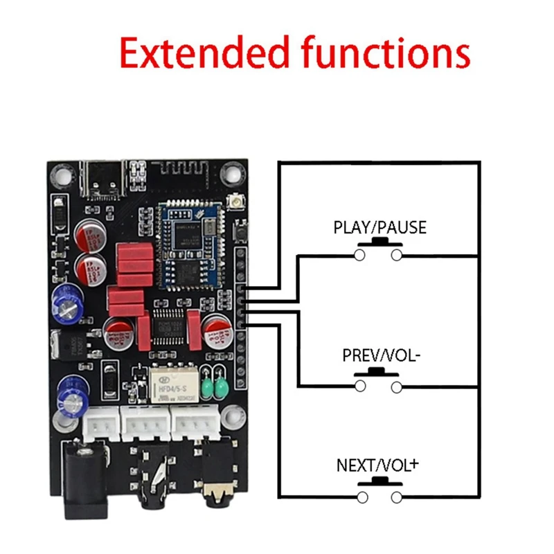 LA02 Qualcomm QCC5125 Enthusiast Grade Bluetooth 5.1 Lossless Decoding Board APTX LDAC Lossless HD Sound Quality