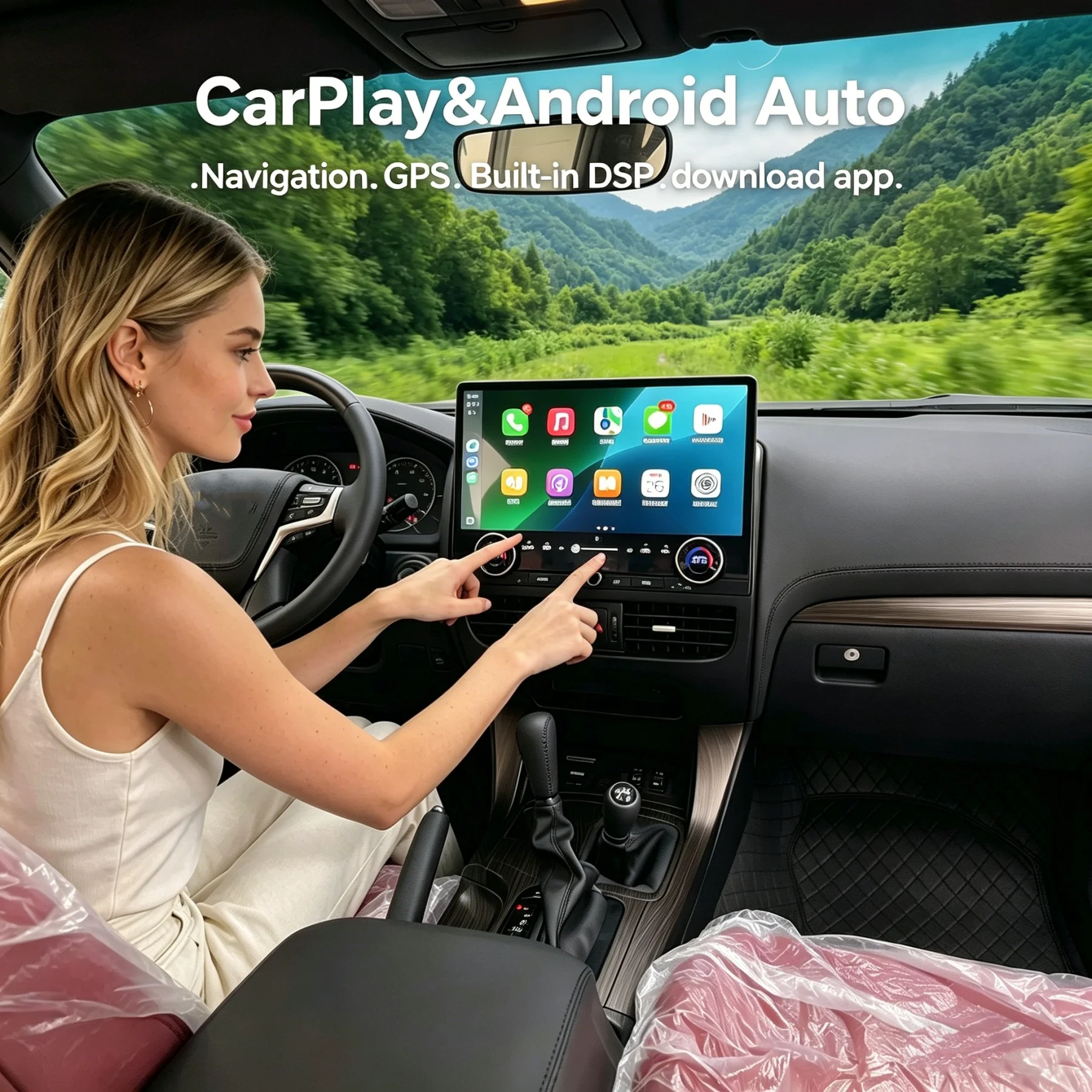 

16.8" Carplay Auto Android For Toyota Land Cruiser Prado 120/GX470 2002-2009 Head Unit Car Radio Multimedia Stereo Player GPS