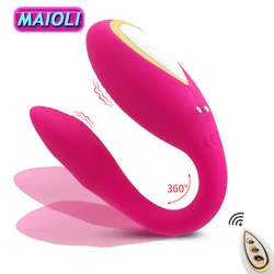 Wireless Remote Control Vibrator for Couple 10 Mode U Wearable Dildo Female G Spot Stimulator Sex Toys Goods for Women Adults 18