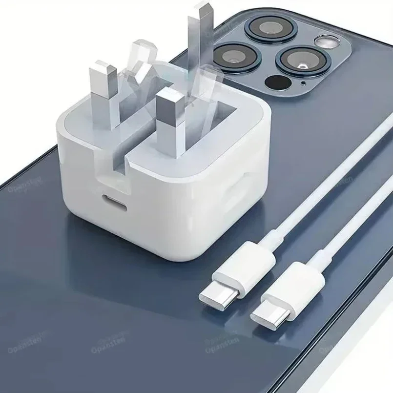 UK USB C-C Charger QC 3.0 Quick Charge PD 25W Foldable Type C Fast Charging Travel Wall Charger Power Adapter For iPhone 16 15 image 2