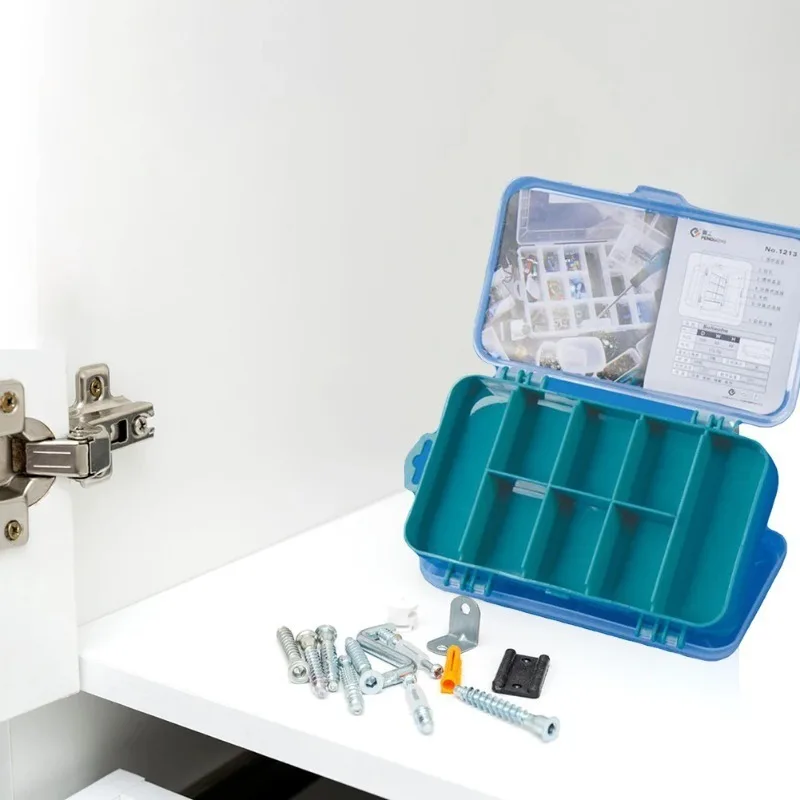Double Sided Parts Storage Box Multifunctional Plastic Storage Toolbox Large Capacity Rectangular Jewelry Box Classification