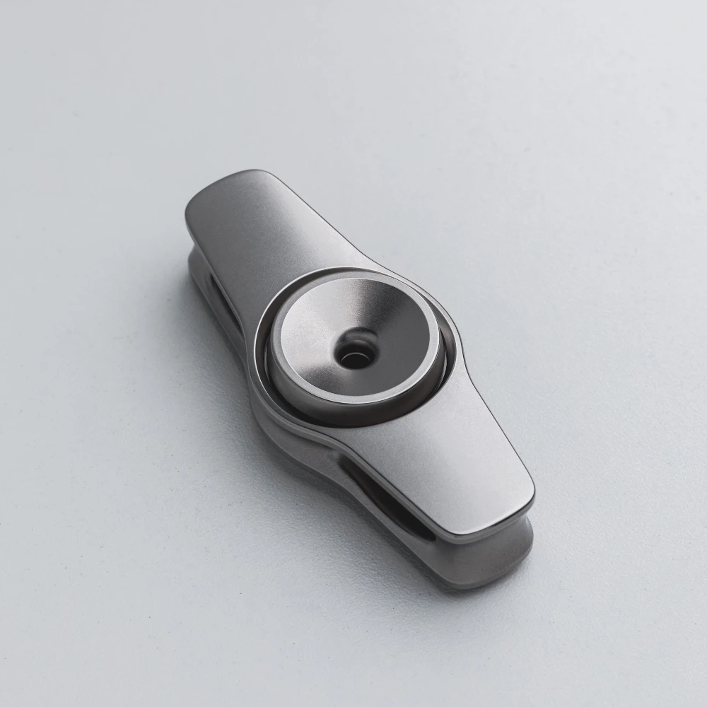 Fairy Works OUMUA Fidget Spinner acier inoxydable titane Zirconium manipulation sensation deux lames Fidget Spinner jouet anti-Stress