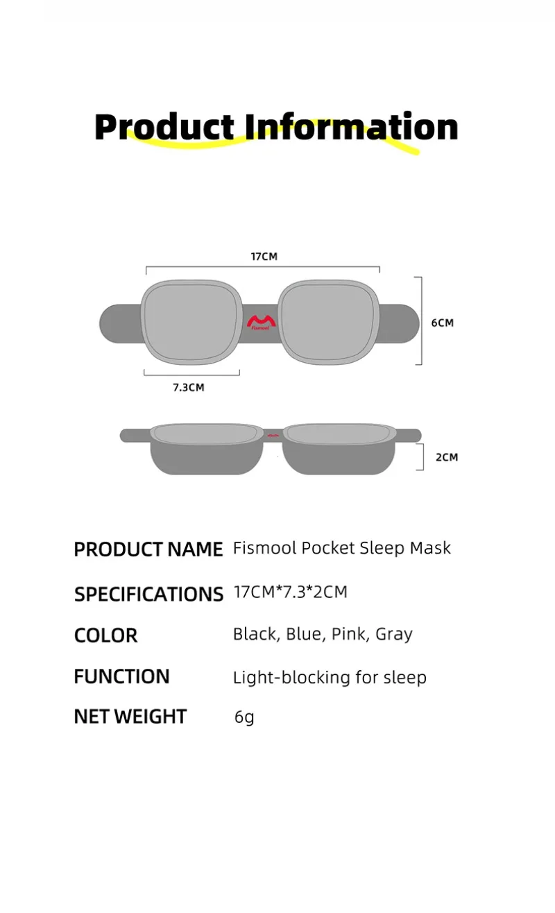 3D Sleeping Eye Mask Block Out Light Sleep Mask for Eyes Slaapmasker Eye Shade Blindfold Sleeping Aid Mask Eyepatch Adjustable