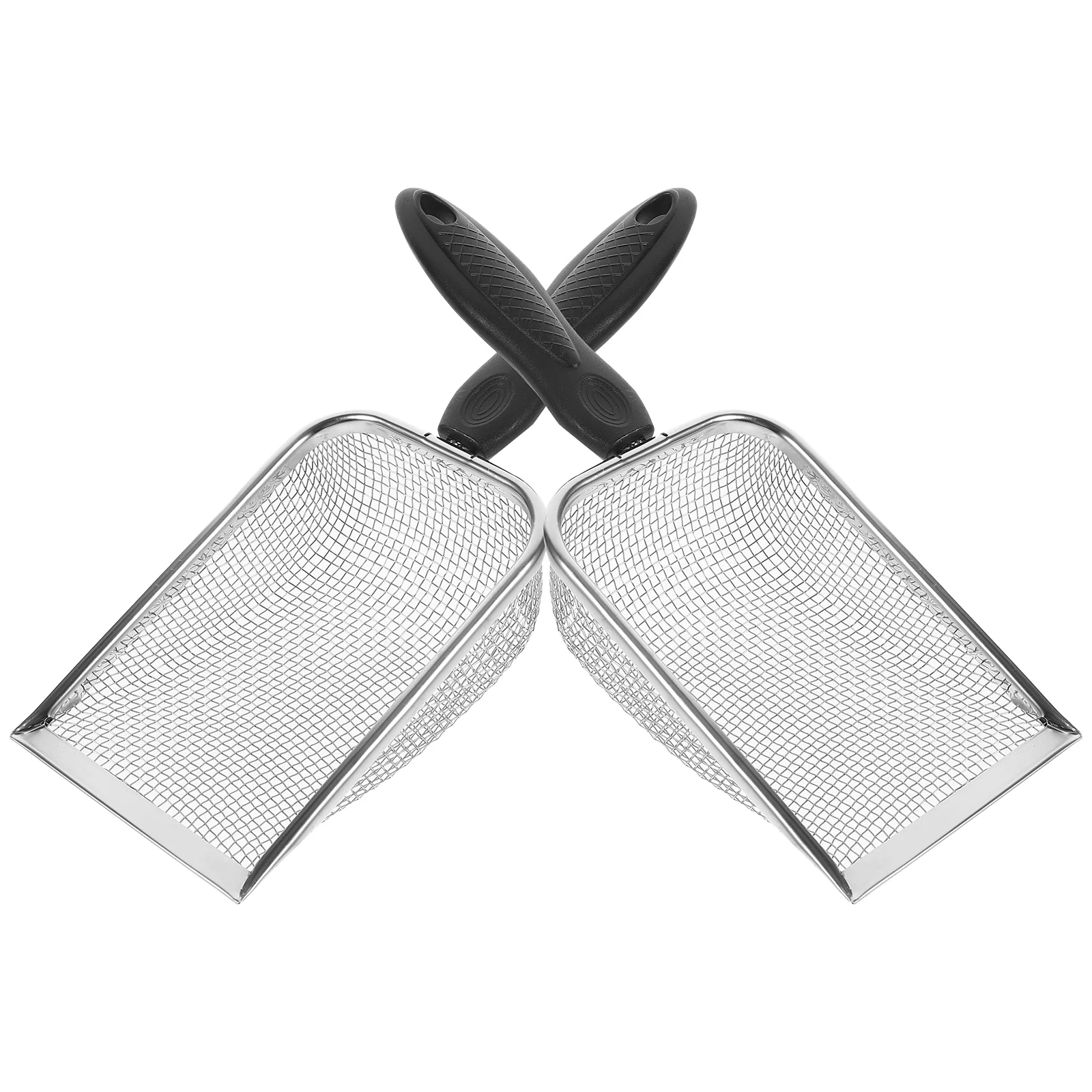 2 Pcs Beach Sand Collecting Tool Filter Dig Shell Pet Litter Plastic Mesh