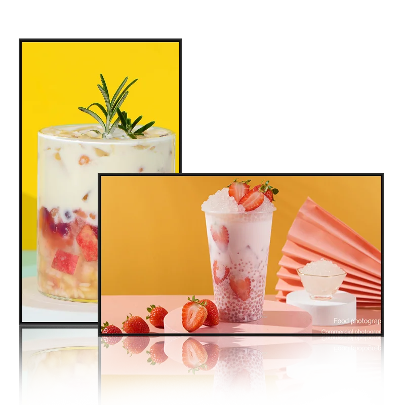 

VETO 10-55 Inches Slimline LCD Digital Advertising Display Android HD Media Player LCD Screen for Restaurant Retail Stores