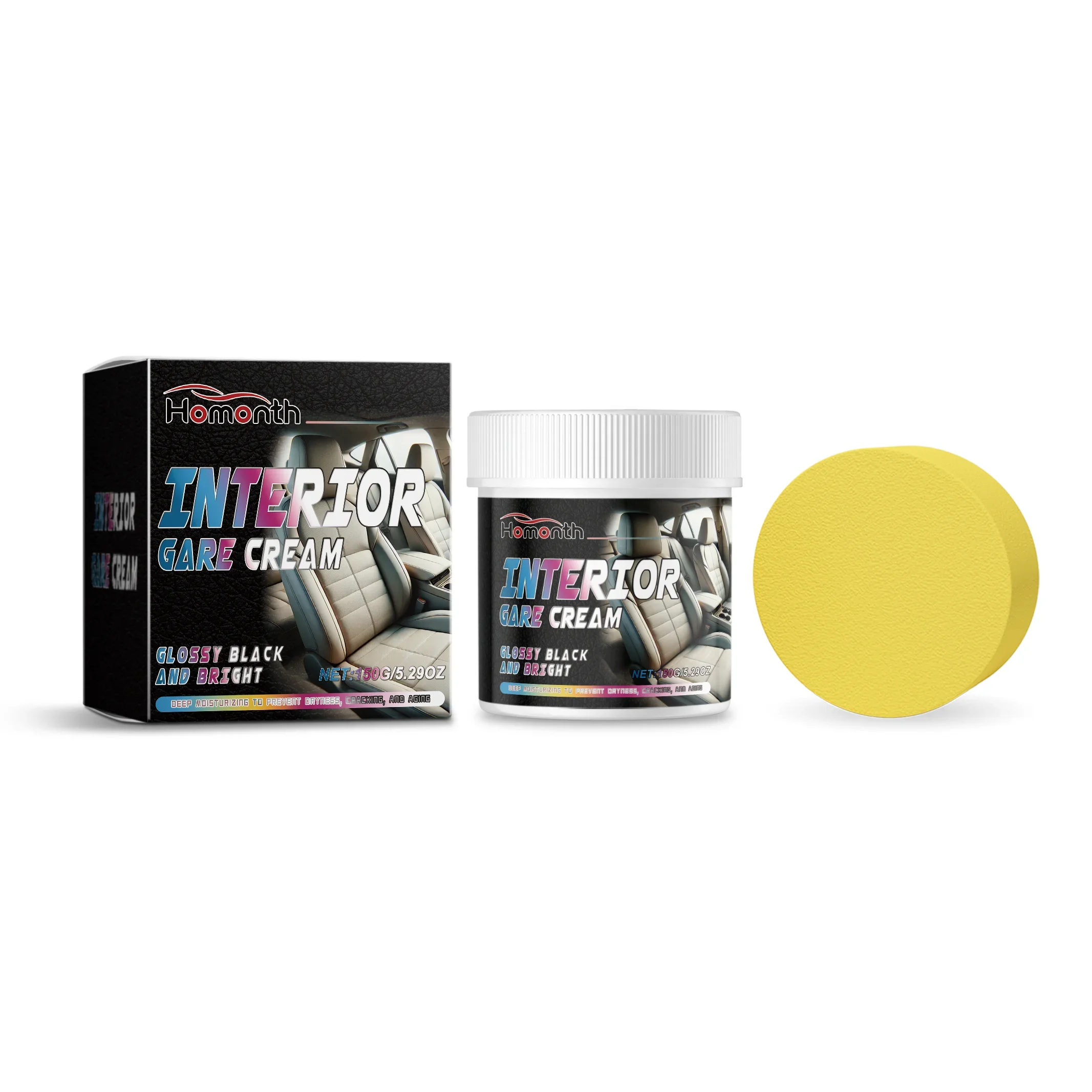Car Leather Care Cream Cleans And Removes Dirt For Interior Leather Renovation Brightening Multi-purpose Maintenance Paste For Automotive Seat Surface Protection US Overseas Warehouse Shipping Free Return
