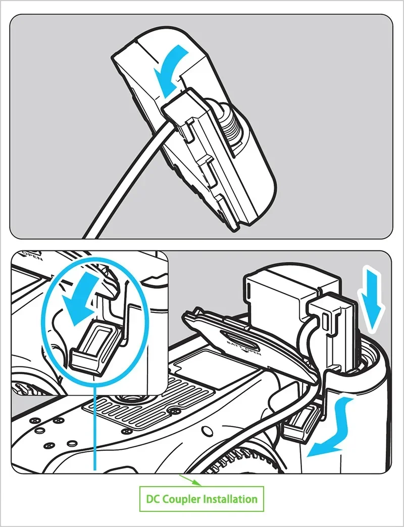 DR-E6 DC Coupler LP-E6 LP-E6NH Dummy Battery for Canon EOS R7 R6 R5 R 90D 80D 70D 60D 7D 6D 5Dsr EOS 7D 6D 5D Mark II Camera