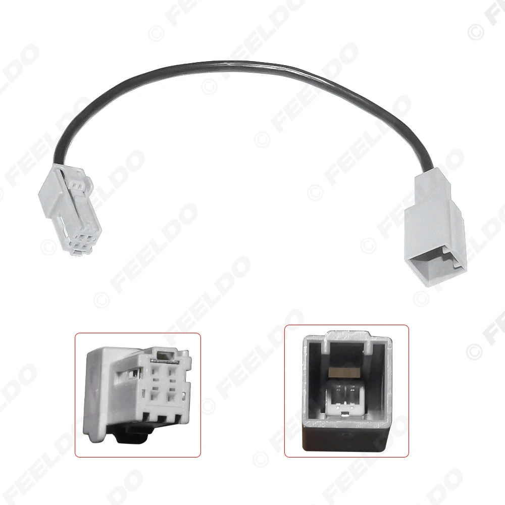 10Pcs Car Audio Input Media Data Wire Original Plug Male To Female USB Adapter For Toyota Camry  USB Cable
