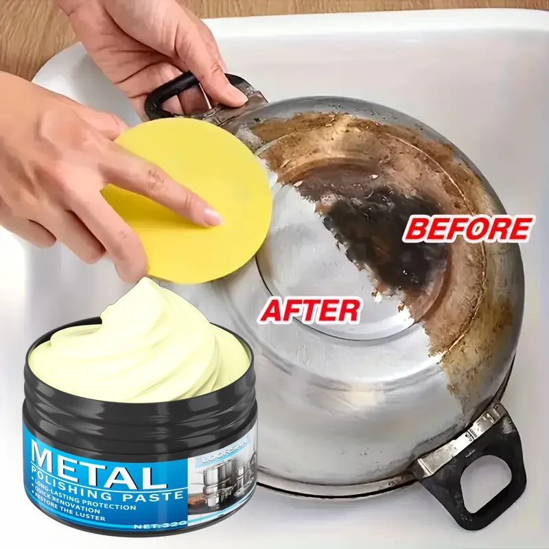 Versatile Kitchen Tool Refinishing Cream: Automotive/Bathroom/Metal Restoration, Polishing Paste, Long-Lasting Shine