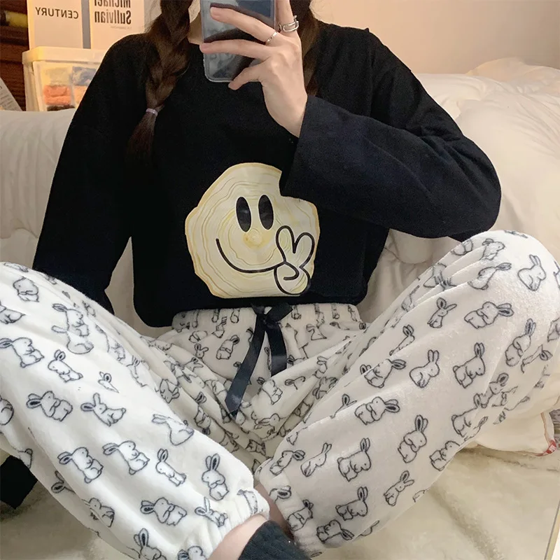 New Kawaii Cute Sanrio Pochacco Pajama Pants Home Clothing Comfortable Thickened Autumn and Winter Birthday Gifts for Girls