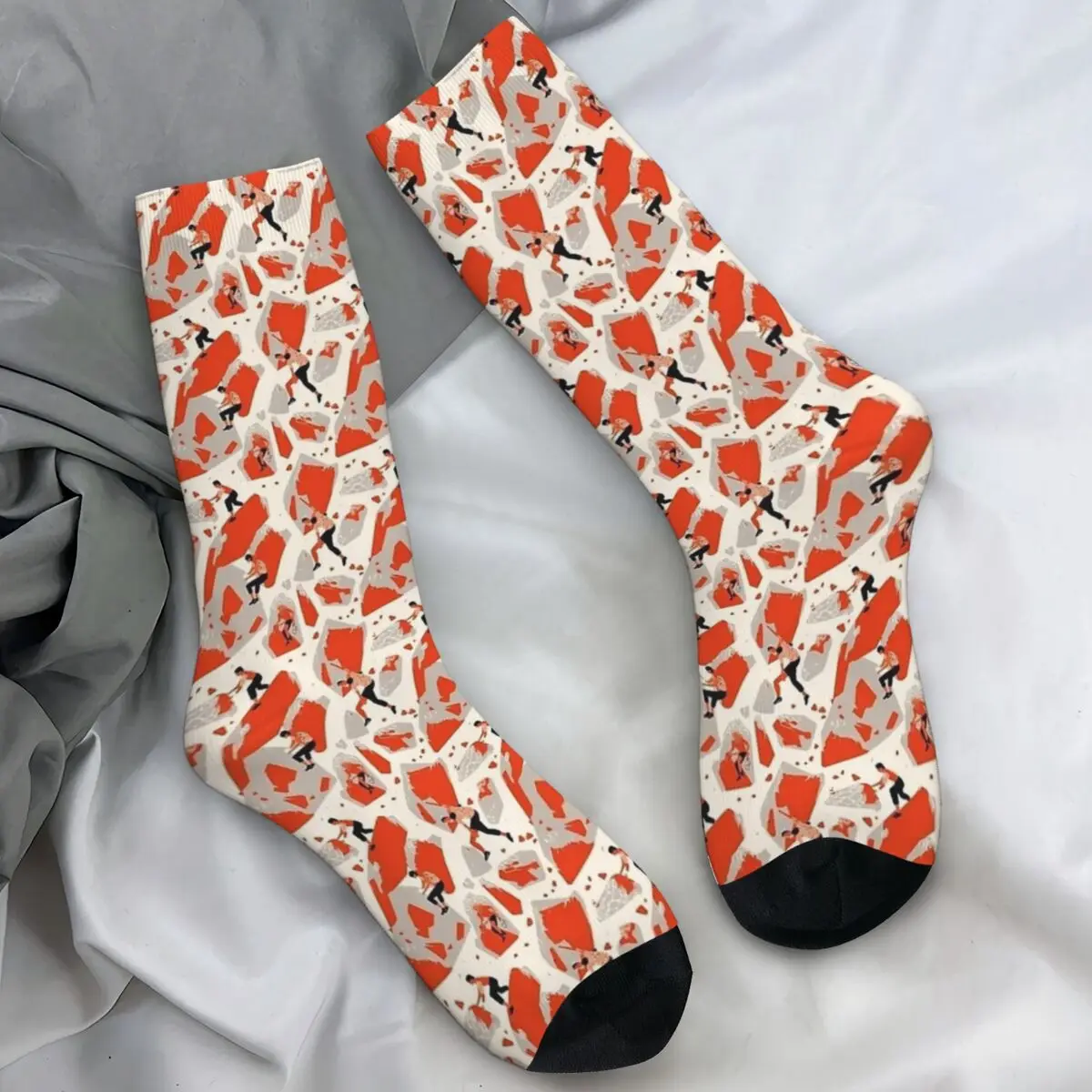 

Bouldering Rock Climbing Wall Stockings Men Socks Warm Soft Harajuku Socks Autumn Skateboard Anti-Slip Printed Socks Gift