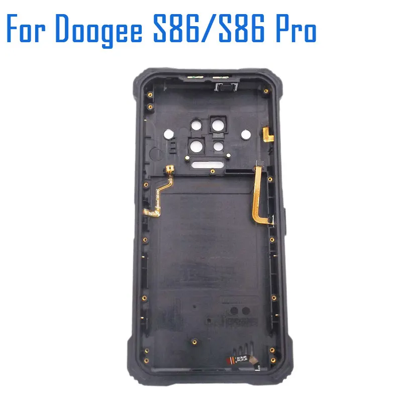 New Original Doogee S86 pro Battery Cover Back Cover+Receiver+Mic+Fingerprint Repair Replacement Accessories Part For DOOGEE S86