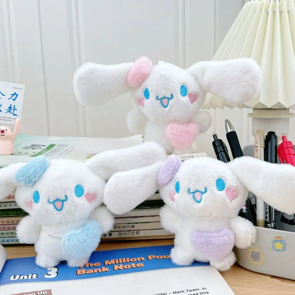 

Sanrio Cinnamoroll Plush Keychain Cartoon Women's Backpack Decoration dolls kawayii Keyring Accessories Girls Birthday Gifts