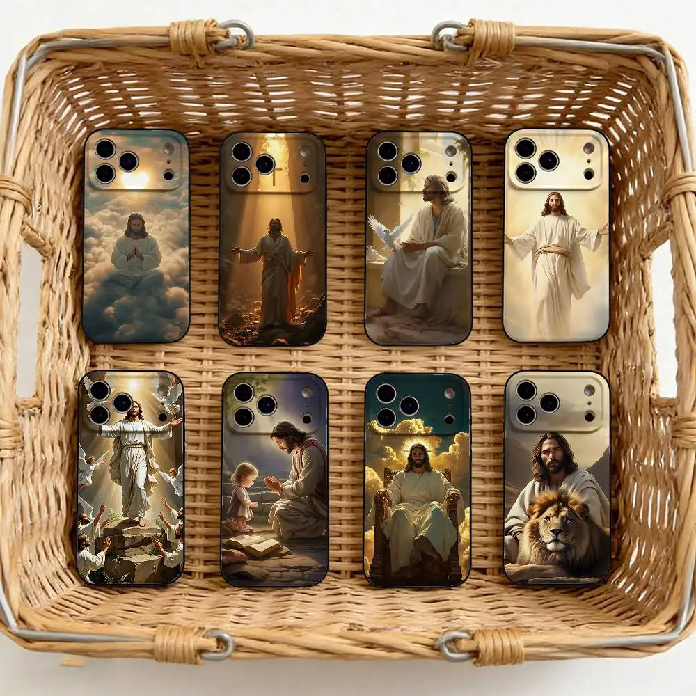 

Jesus God Alive Phone Case For IPhone 17 16 15 14 13 12 11 X XR XS Plus Pro Max Mini Soft Black Cover