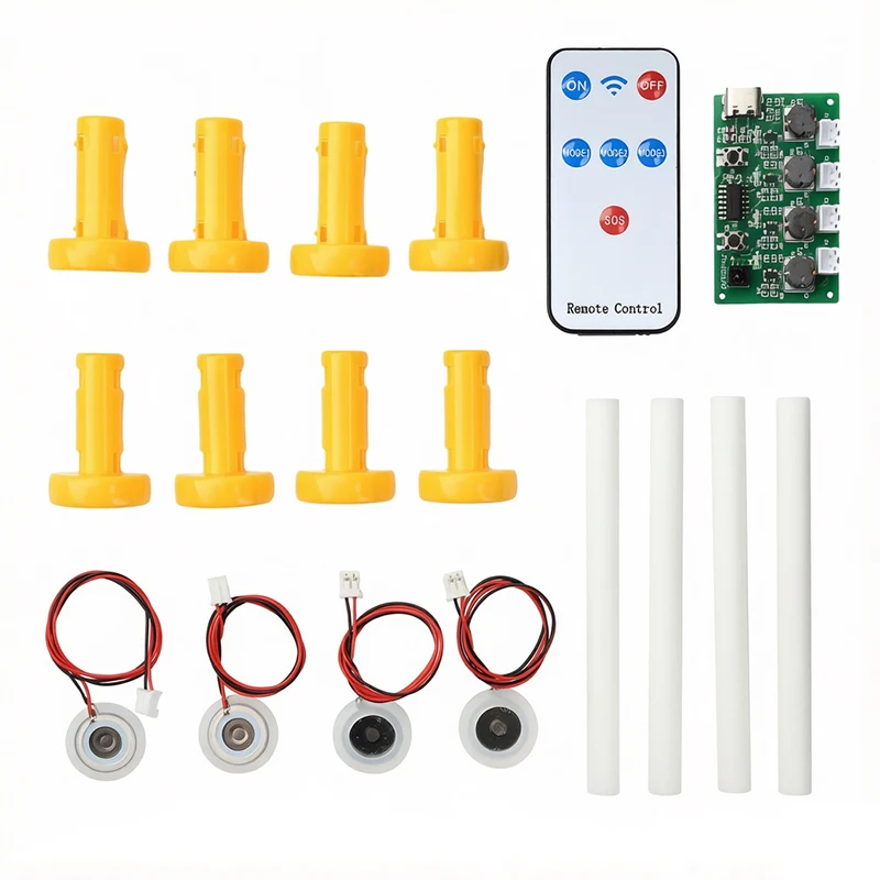 4‑Spray Ultrasonic Humidifier Module Type‑C 4‑Channel Atomizer Board Infrared Remote Control For DIY Humidifier