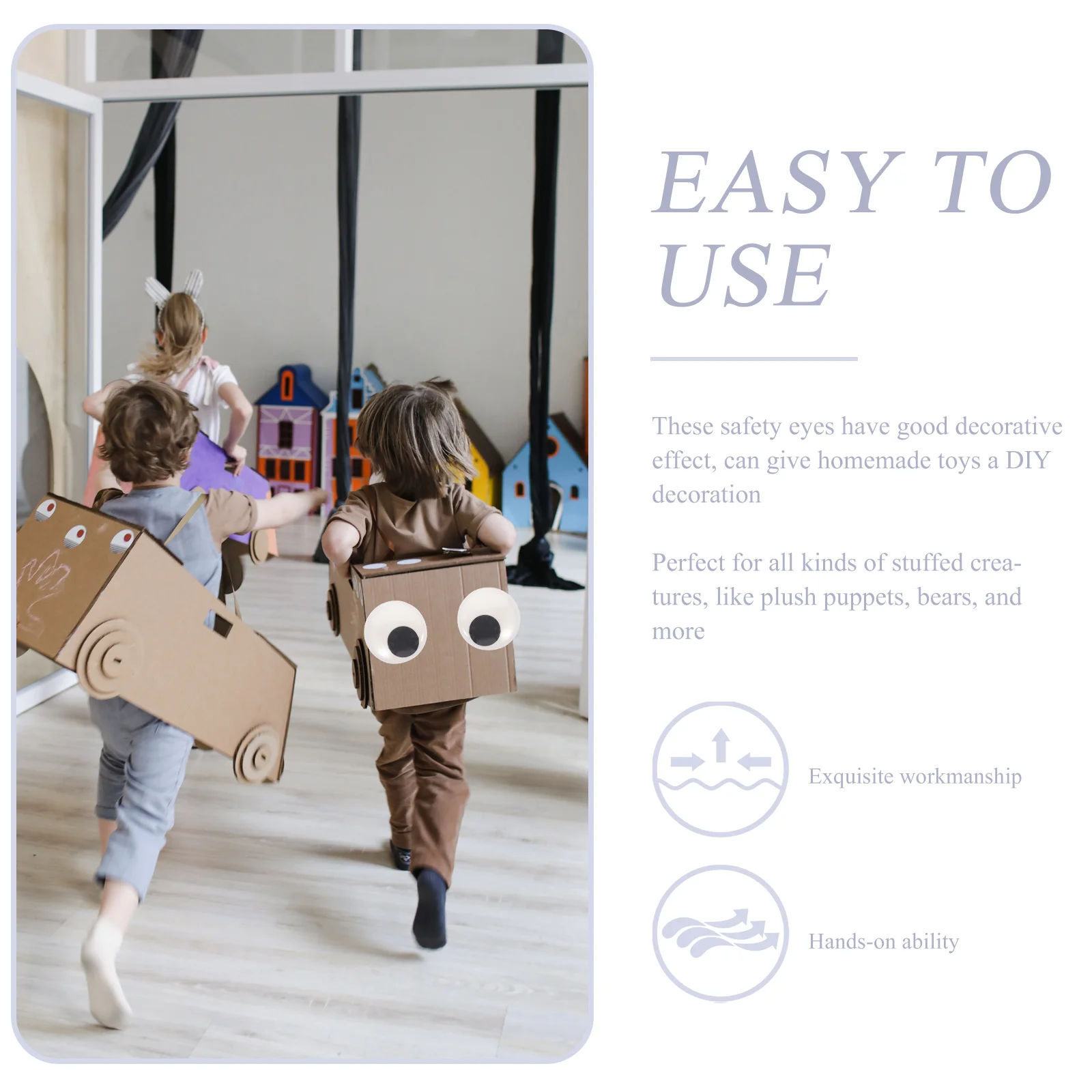 

16 шт. декоративные защитные глаза изысканное качество изготовления для поделок своими руками долговечные и износостойкие волнистые глаза материалы «сделай сам»