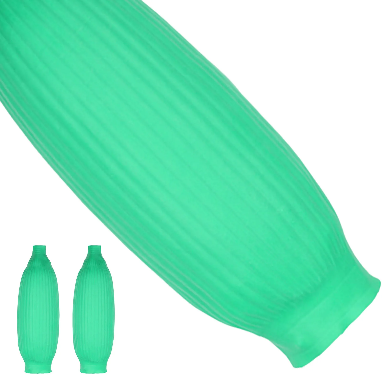 

1Pair Waterproof Rubber Sleeves Elastic Closure Lightweight Arm Covers for Working Oil Resistant Washable Portable Clothes