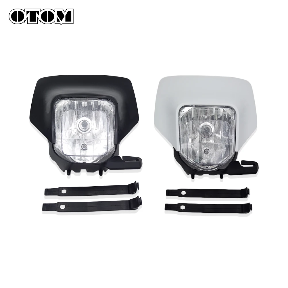 OTOM Halogen Bulb Motorcycle Headlight Headlamp Headlight Housing Head Light Plastic Cover For HUSQVARNA FC FE FX TC TE TX Bikes