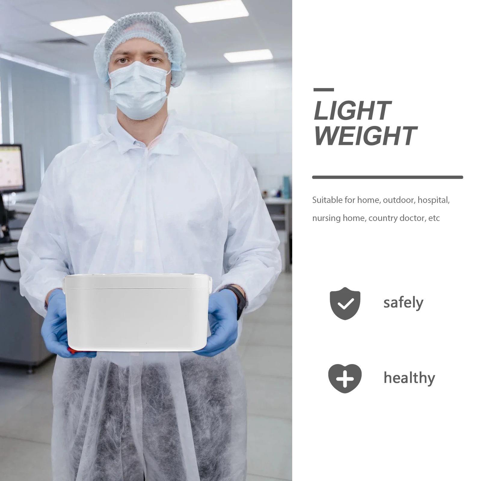 1Pcs Medicine Chest Large Capacity Portable Household Storage Organizer First Aid Box Travel Outdoor Handheld Medical Kit