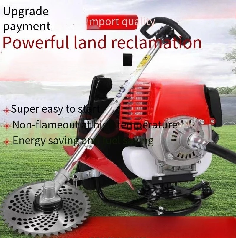 

Многофункциональный рюкзак Weed Whacker, 52CC, 4-тактный газовый источник, профессиональный инструмент для очистки щеток для поля