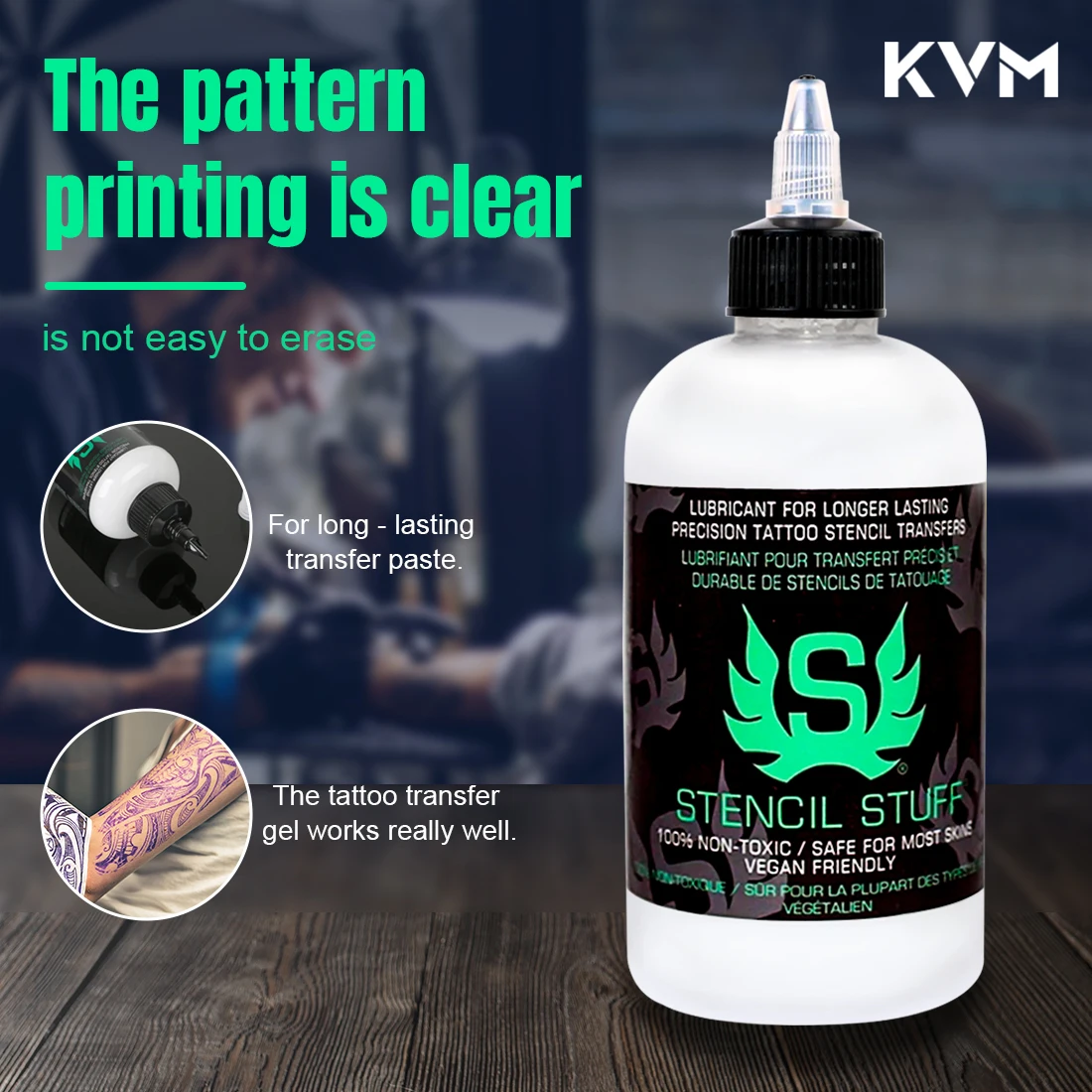 

4.22/8.5oz Tattoo Pattern Transfer Gel Easy Tattoo Pattern Transfer Gel Convenient Aid for Tattoo Artists for Body Art Painting