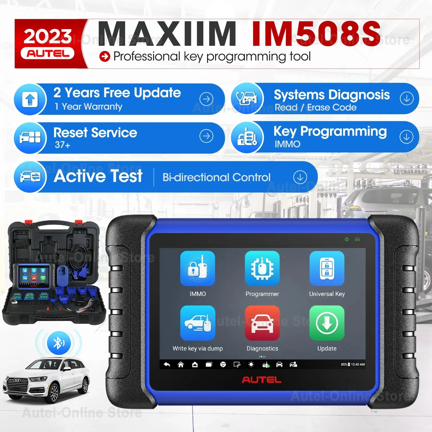 2025 Autel MaxiIM IM508S Car Key Programming Tool OBD2 Scanner All-in-One IMMO Key Programmer Active Test Tools PK IM508 PRO