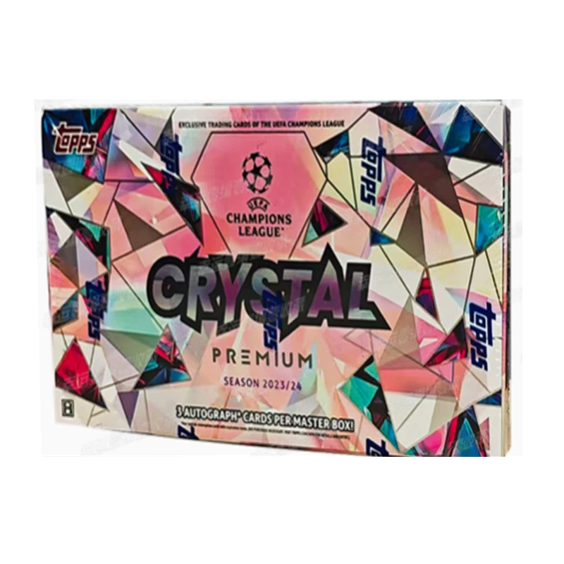 2023-24 مجموعة متحف Topps لكرة القدم UCL كريستال بريميوم لكرة القدم كريستال متحف الحرب الأوروبية ستار كارد صندوق بطاقة #2