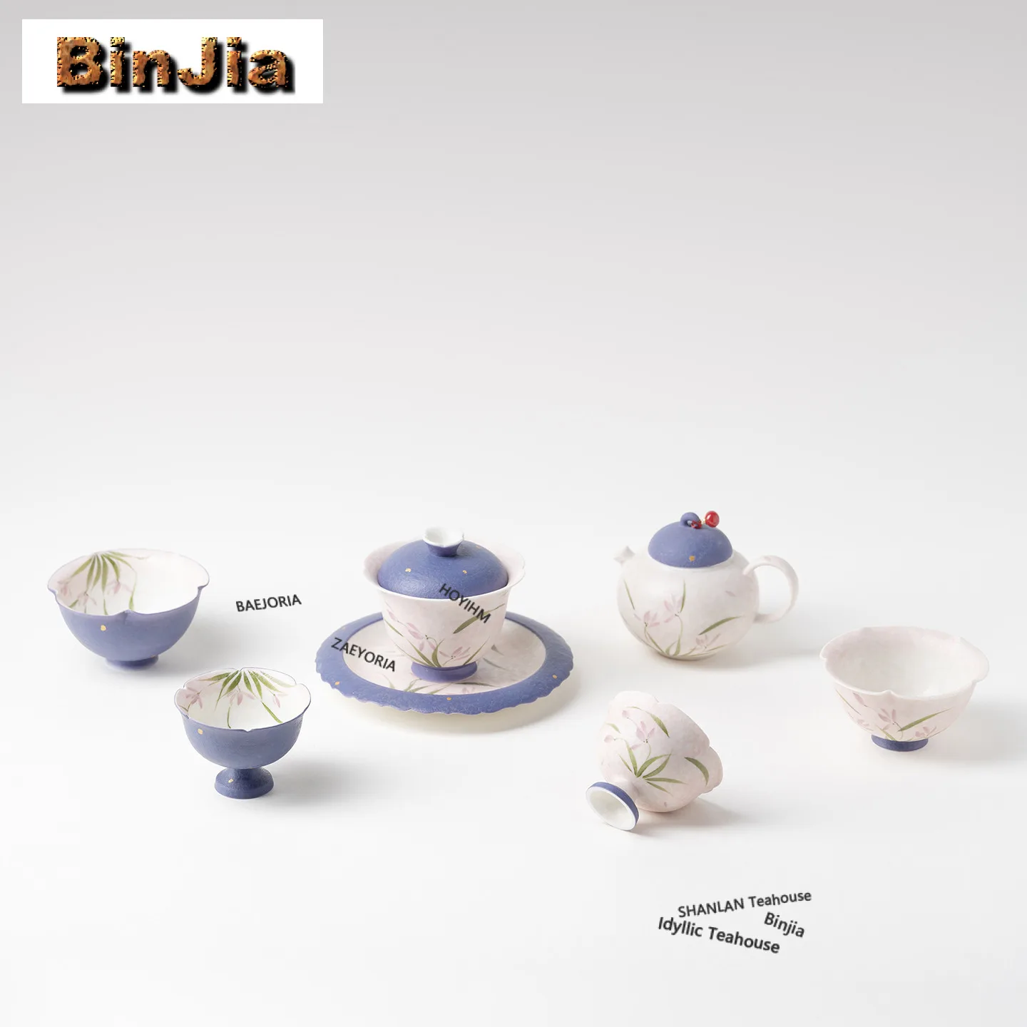 150ml Hand-painted Orchid Teapot Handmade Tea Infuser Pot Tea Making Kettle With Filter Tea Ceremony Accessories Ornaments Craft