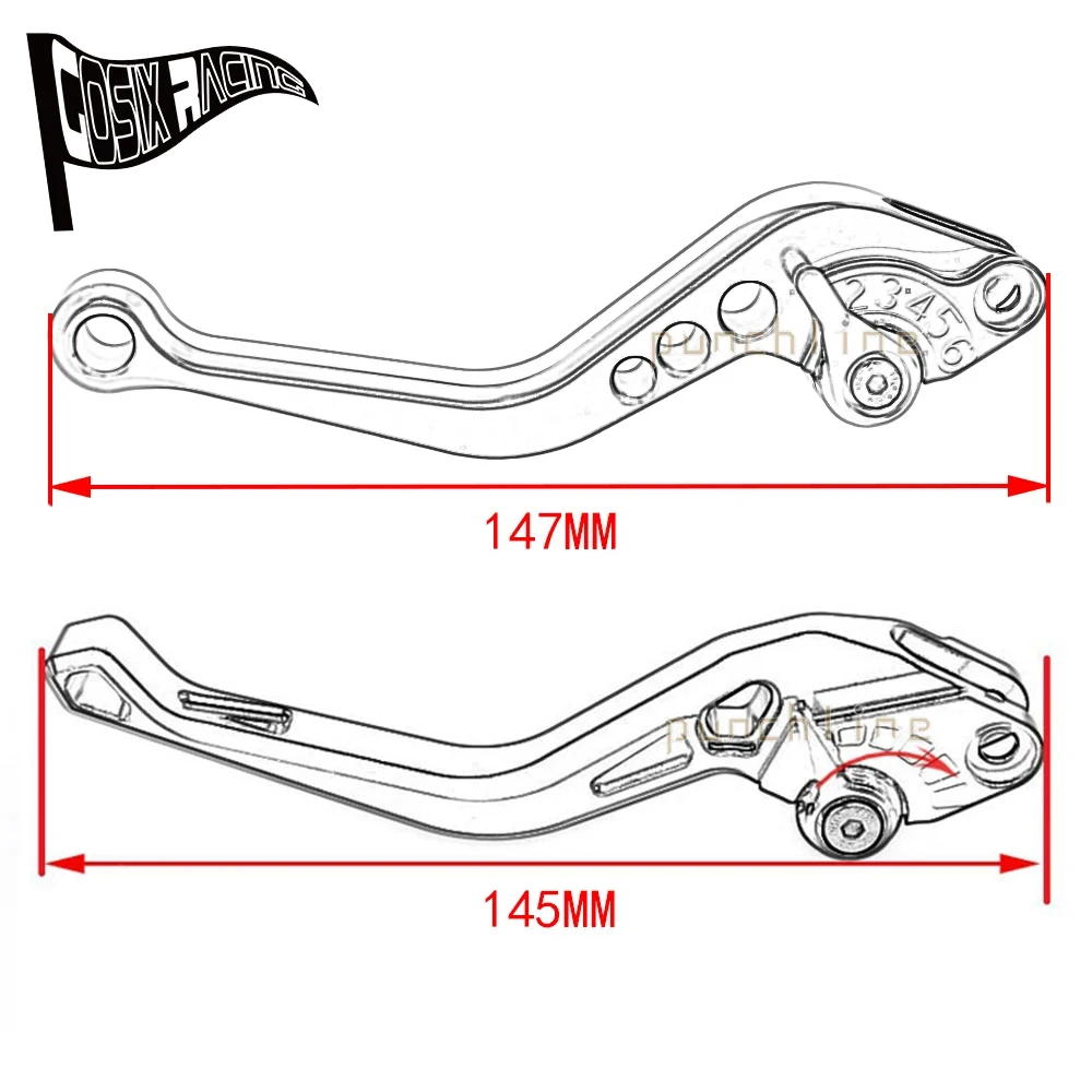 Fit SHIVER 900 17-20 SHIVER 750 16-17 SHIVER/GT 07-16 Motorcycle CNC Accessories Short Brake Clutch Levers Adjustable Handle Set