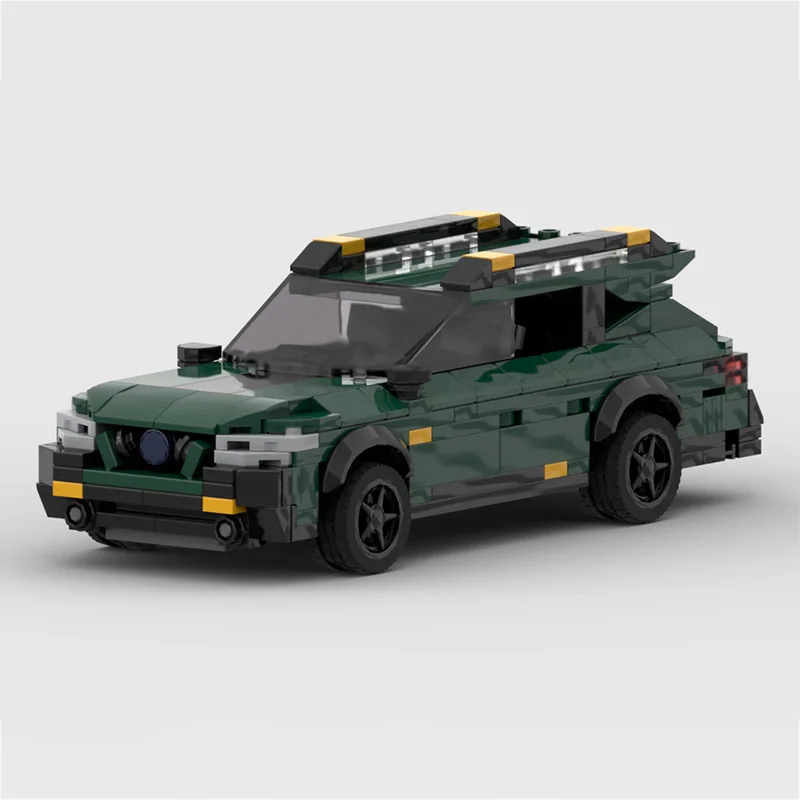Speed Racing Car Modell MOC Bausteine Outback Wildnis Mid-Size SUV Modulare Technologie Kinder Urlaub Geschenke Spielzeug Anzug
