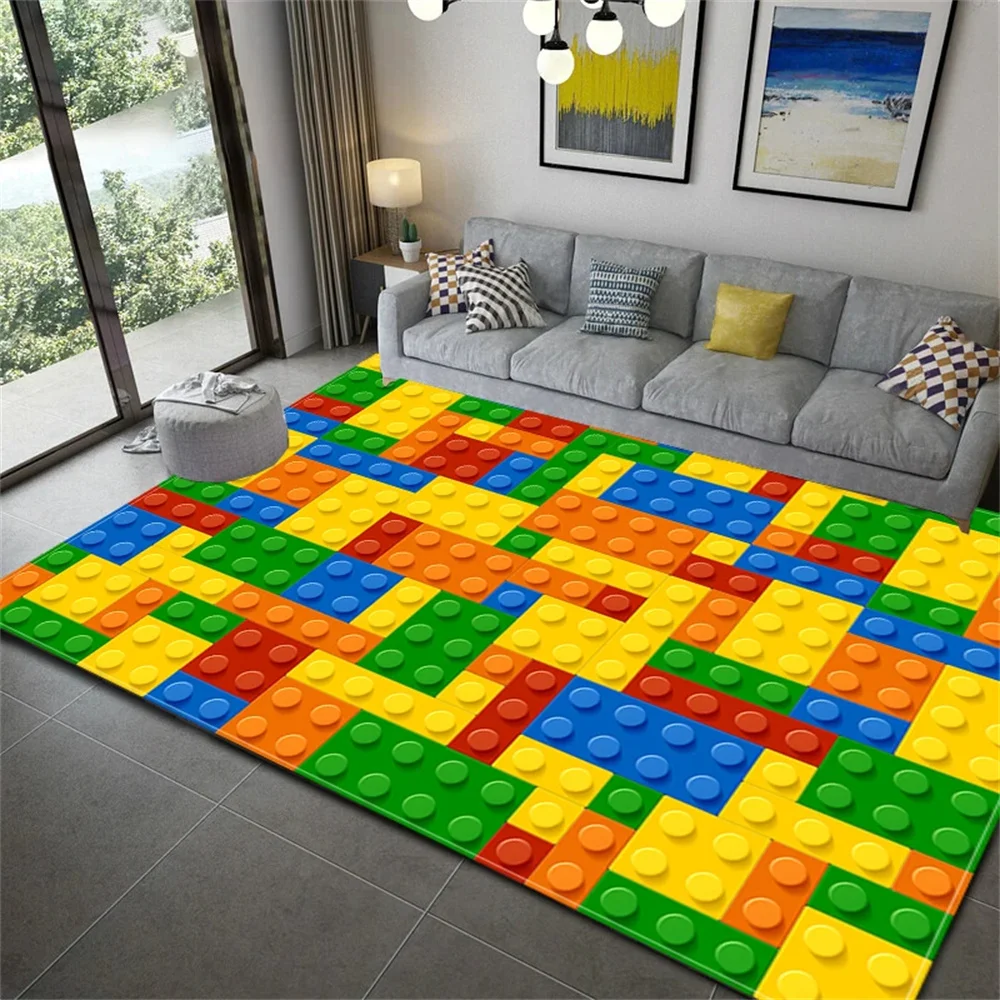 

Colorful Block Geometric Printed Carpet Rug for Living Room Bedroom Large Area Rugs Printing Floor Carpet for Parlor Mat Tapetes