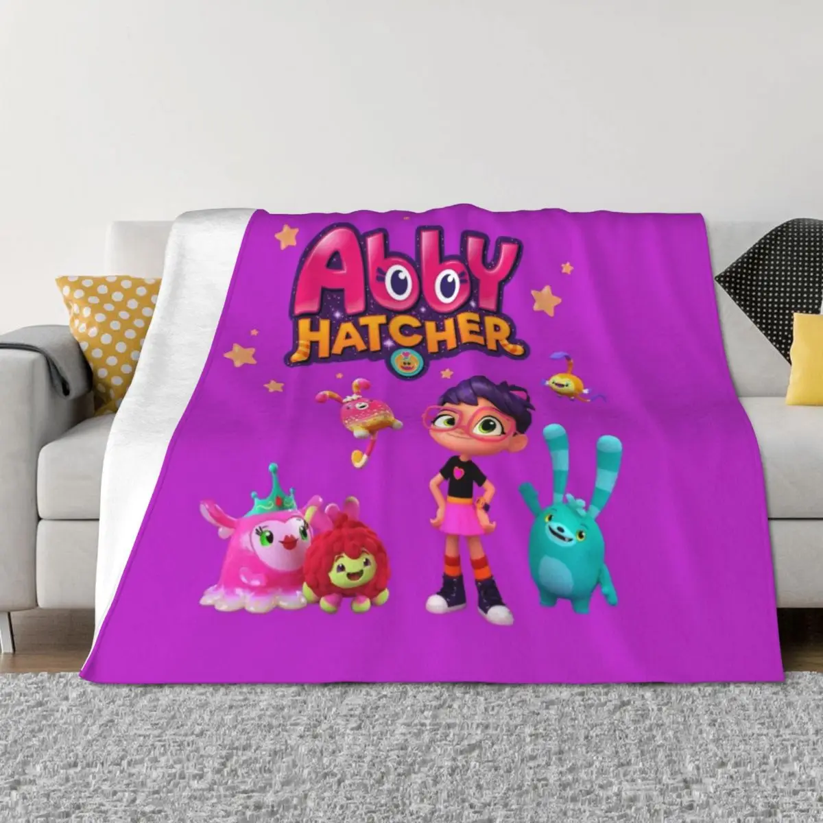 

Abby Hatcher Team Throw Blanket Nap Blankets For Sofas For Baby Luxury Thicken Blankets