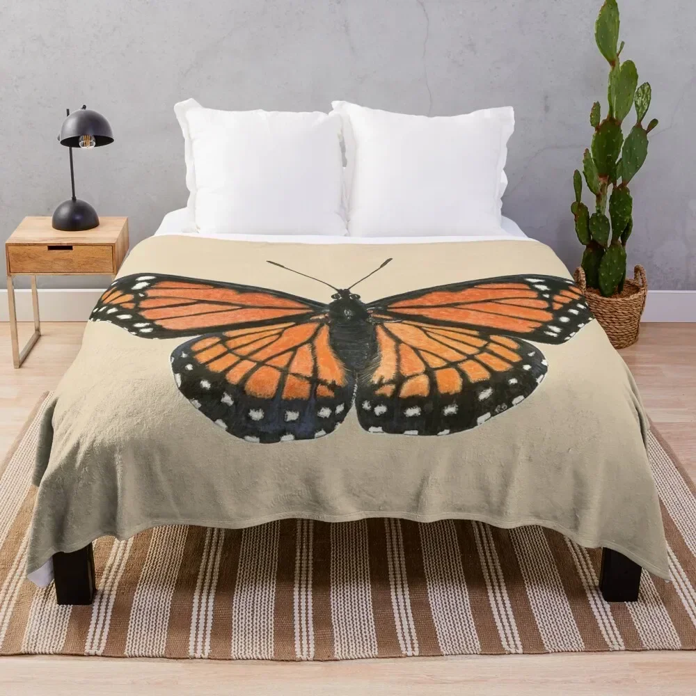 Monarch Butterfly Throw Blanket Luxury Throw Stuffeds Thermal Blankets