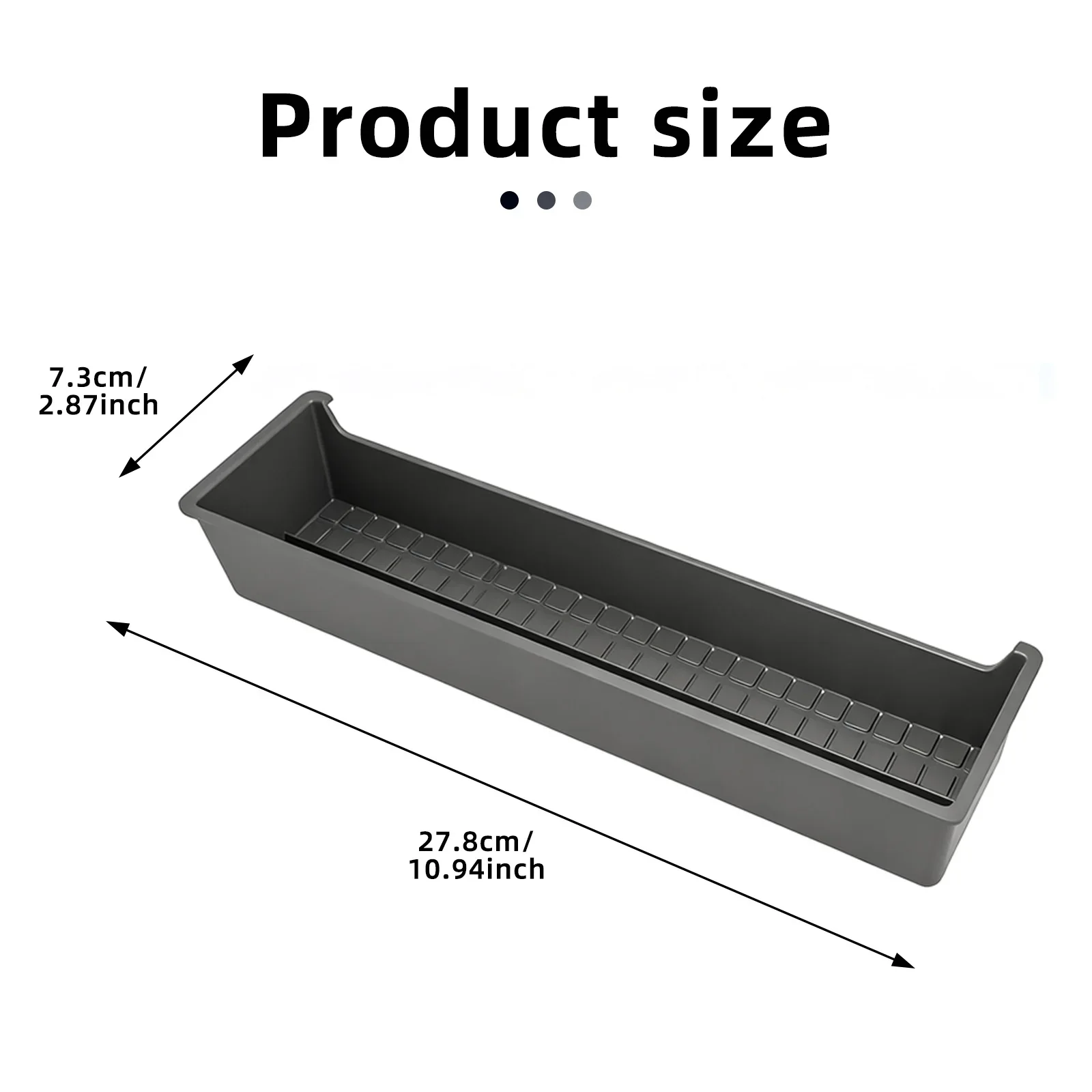 For Ford F150 2021-2025 Center Console Storage Box ABS Black Organizer Tray Interior Accessories Upgrade Kit Plus Professional
