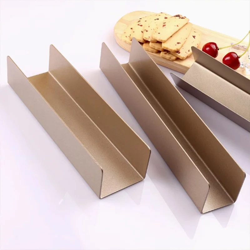 Molde para Hornear Galletas en Forma de U de 24.5 cm, Antiadherente, de Acero al Carbono, con Conducción Uniforme del Calor, para Galletas de Arándanos, Brownies y Pasteles