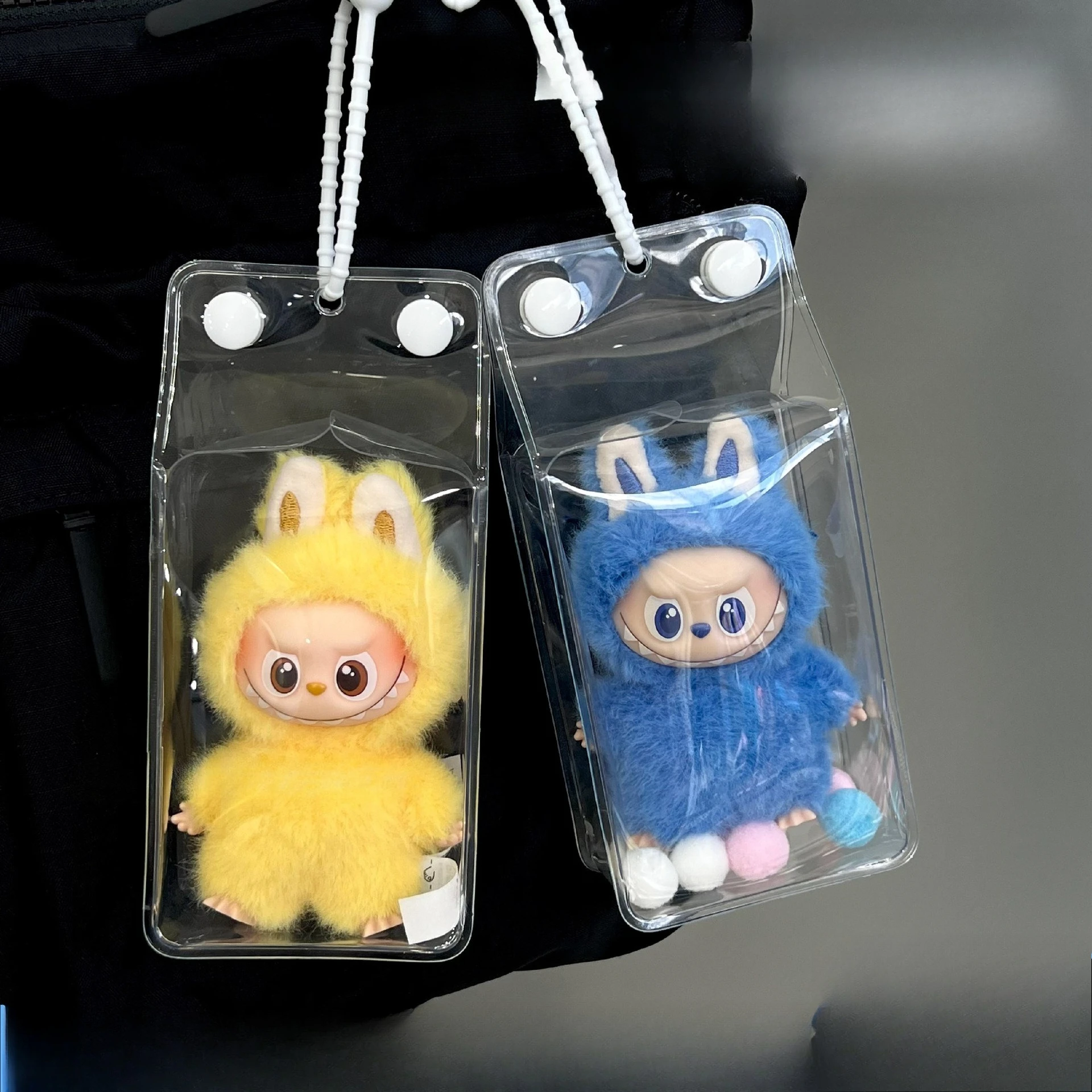 

10cm 4.0LABUBU accessories, transparent protective case storage bag, outdoor protective case matching (no doll)