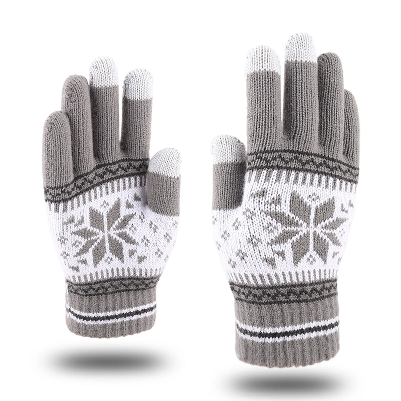 Fashion Touch Screen Knitted Gloves Women Men Winter Gloves Warm Riding Gloves Fluffy Work Gloves Y2k Harajuku Kawaii Mittens