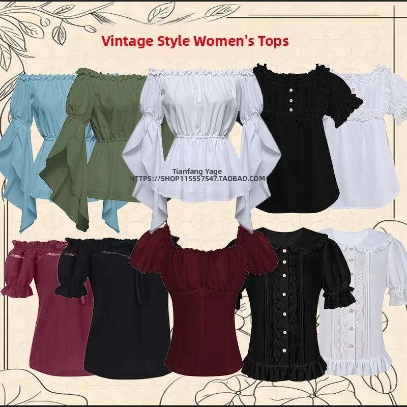 

Женский костюм эпохи Возрождения на Хэллоуин, топ средневековья, юбка в стиле панк, пиратская юбка, комплект из полиэстера, весна 2025 Faion