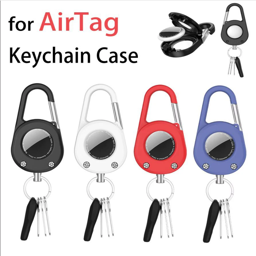 

Minisopuru AirTag брелок-держатель трекер чехол с карабином анти-потерянный безопасный замок для рюкзака ключи аксессуары для путешествий на открытом воздухе
