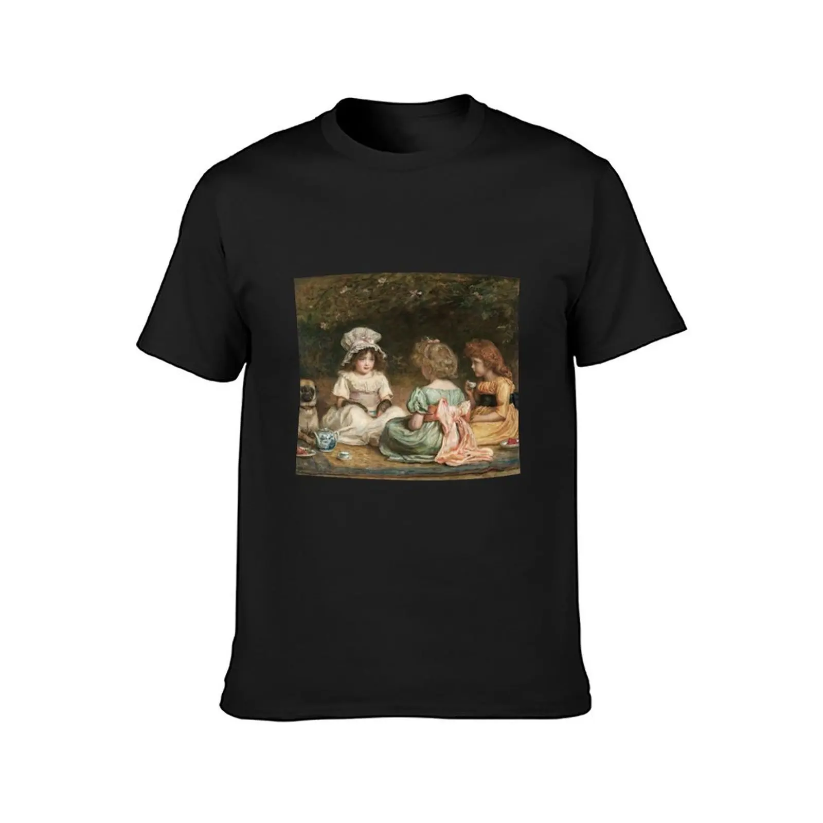 John Everett Millais - Afternoon Tea (The Gossips) T-Shirt customizeds cute tops plain t shirts men