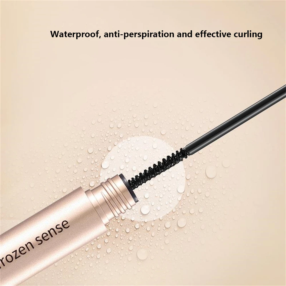 Waterproof Eyelashes Mascara Eye Makeup Black Mascara Natural Slender Lengthening Eyelashes Sweat-proof Small Brush Head Mascara