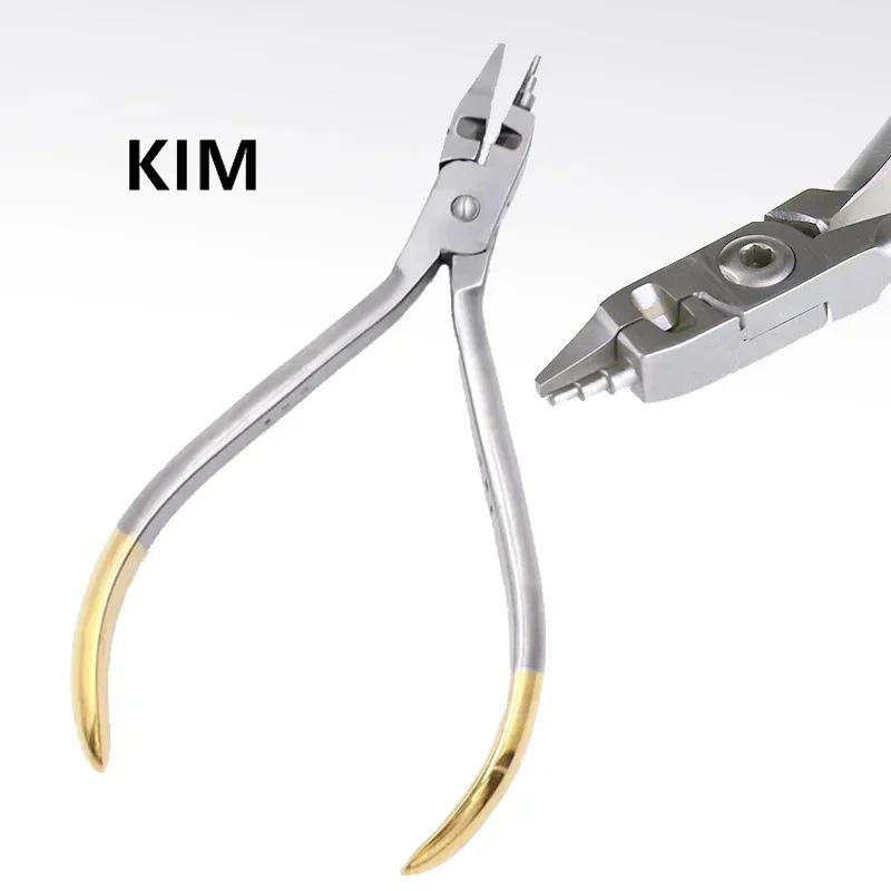 Dental Orthodontic Kim Pliers with Cutting Trapezoidal Tip Arch Wire Bending Forming Pliers Dentist Orthodontic Instrument Tool