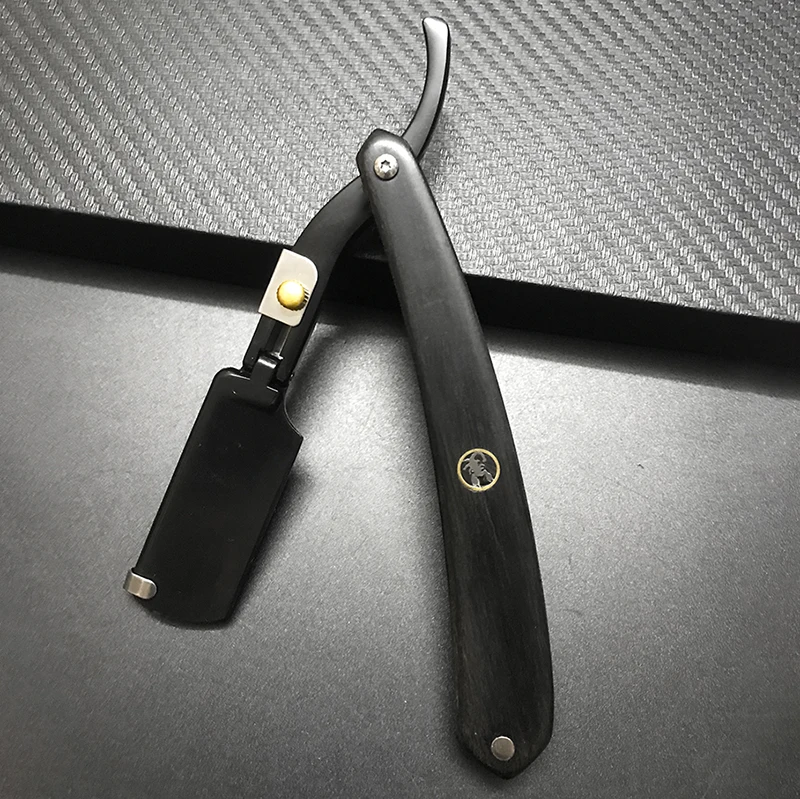 Pisau Cukur Lurus untuk Pria Gagang Kayu Alami Cocok untuk Pisau Cukur Dua Sisi Profesional dan Cukur Rapat Pisau Cukur Barber Grosir