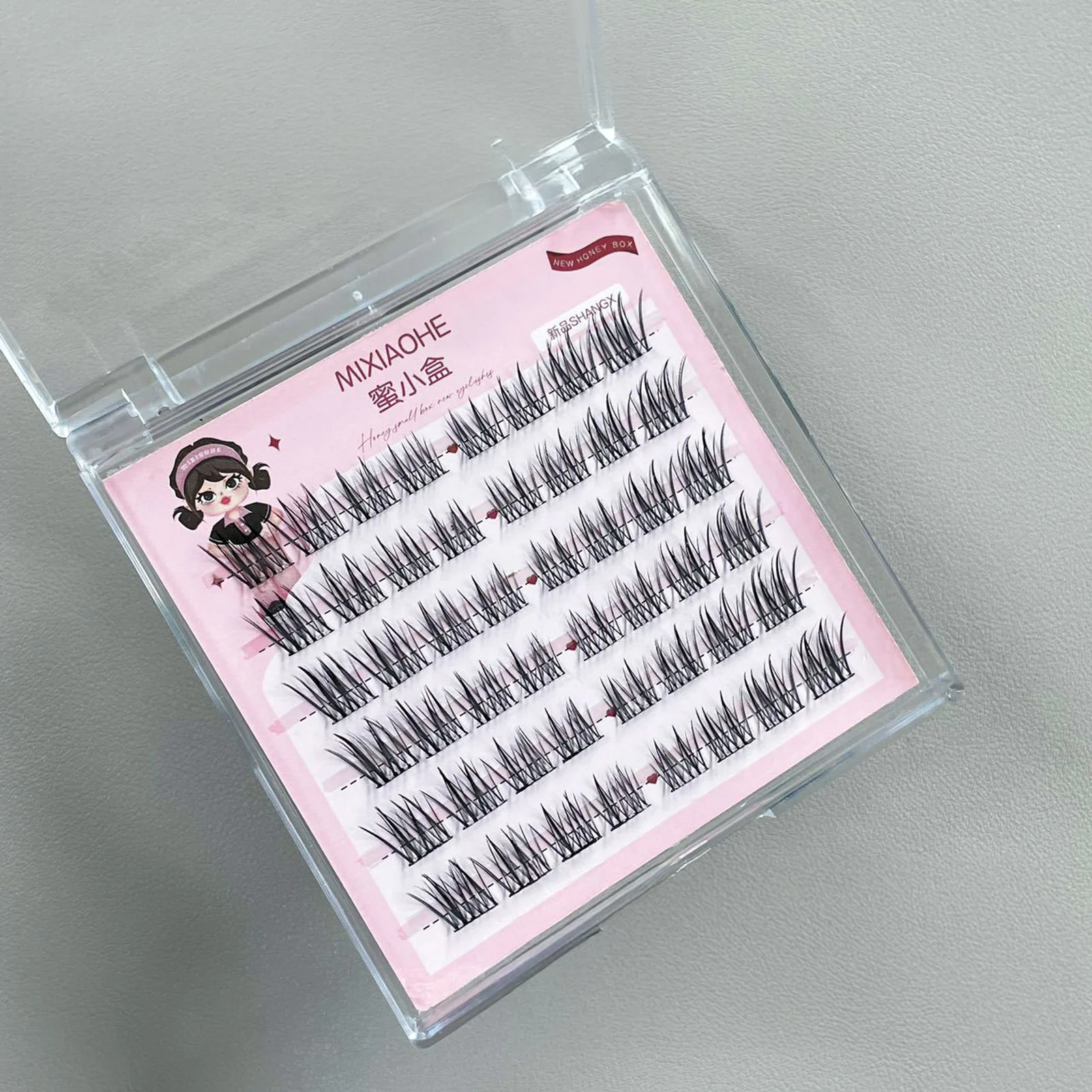 Little Devil eyelash South Korea fashion style lashes C Curl Manga Eyelashes extenstions Natural Look Cluster Lashes For Makeup