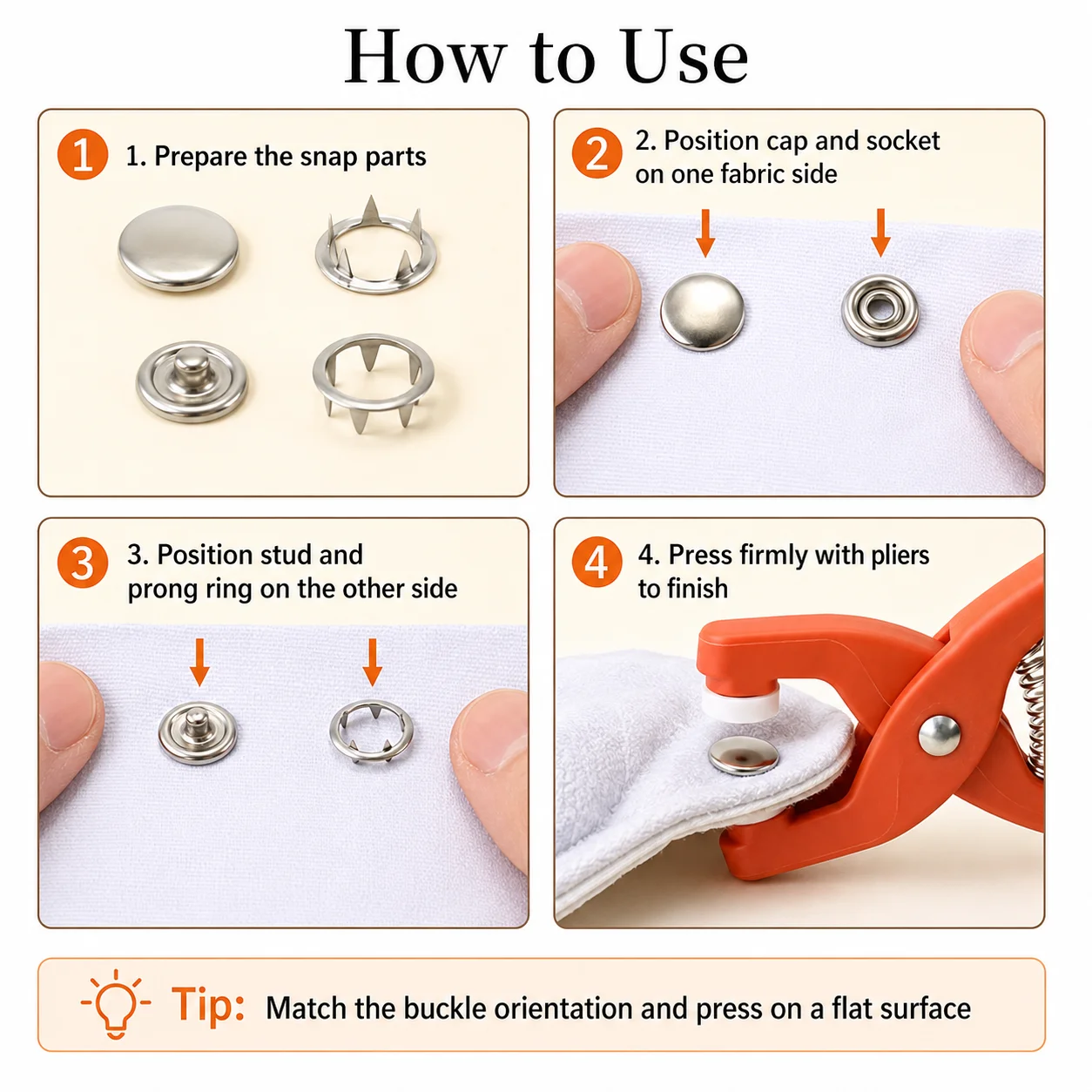 Набор металлических кнопок-зас – обзор и цена Snap Fastener Set