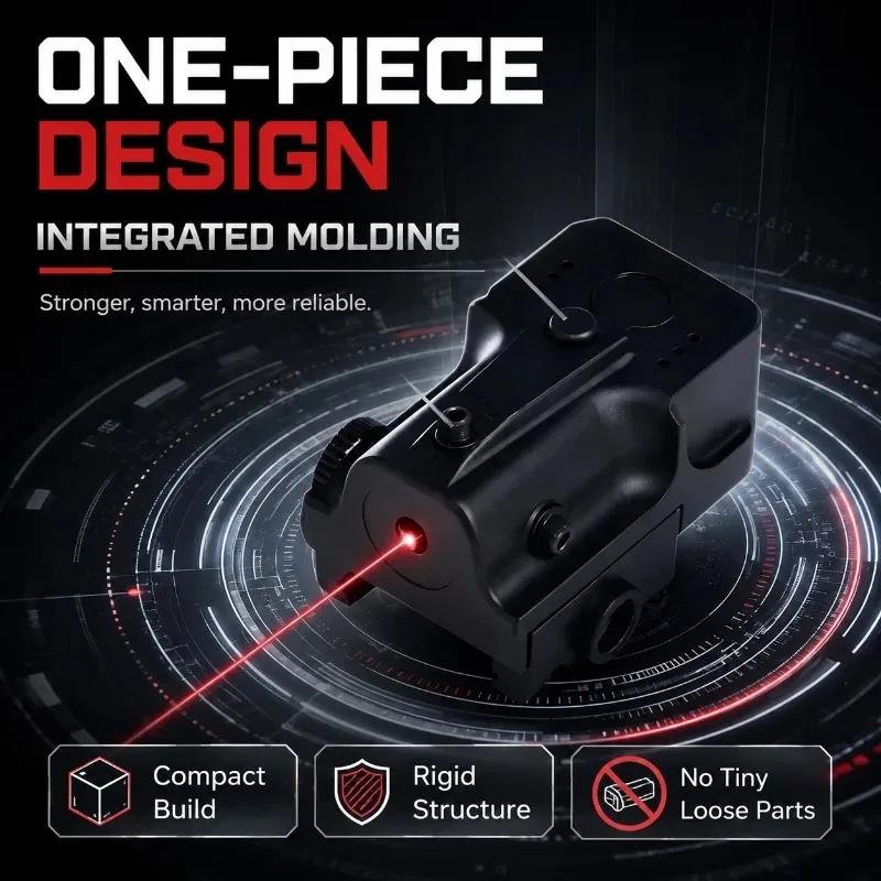 Compact Alloy Hobby Ornament, Fine‑Tunable Red‑light Indicator Compatible with Universal 20mm Slide Rail