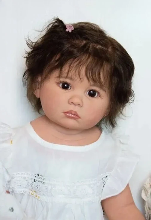 NPK 27 ''كمية عالية غير مكتملة لتقوم بها بنفسك أجزاء الدمية تولد من جديد دول كيت جولييتا حجم كبير طفل فتاة لينة اللمس الحقيقي #4